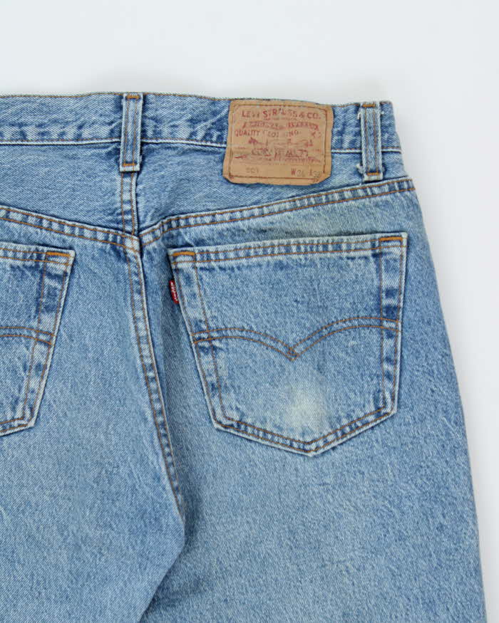 Vintage 1991 Levi's 501 Batwing Tag Made In USA Denim Straight Leg Jeans - W33 L32