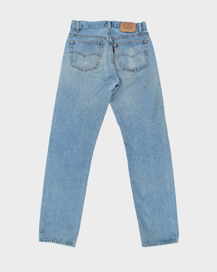 Vintage 1991 Levi's 501 Batwing Tag Made In USA Distressed Denim Straight Leg Jeans - W30 L33