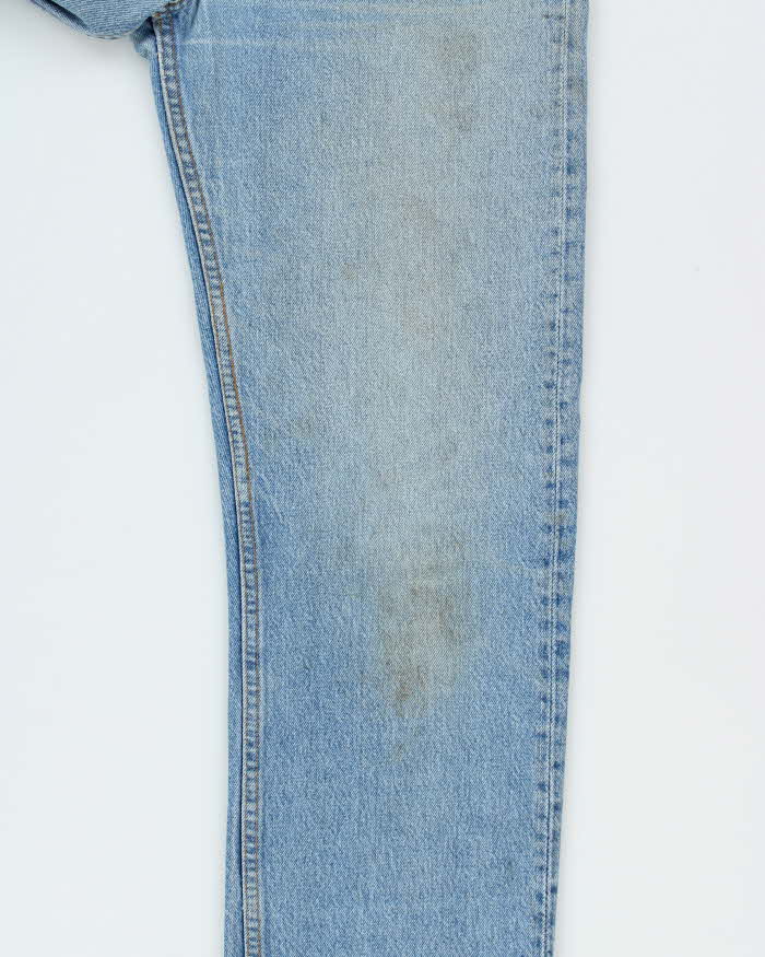 Vintage 1991 Levi's 501 Batwing Tag Made In USA Distressed Denim Straight Leg Jeans - W30 L33