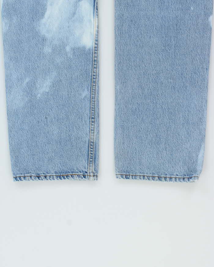 Vintage 1994 Levi's 501 Red Batwing Made In USA Straight Leg Dyed Denim Jeans - W33 L32