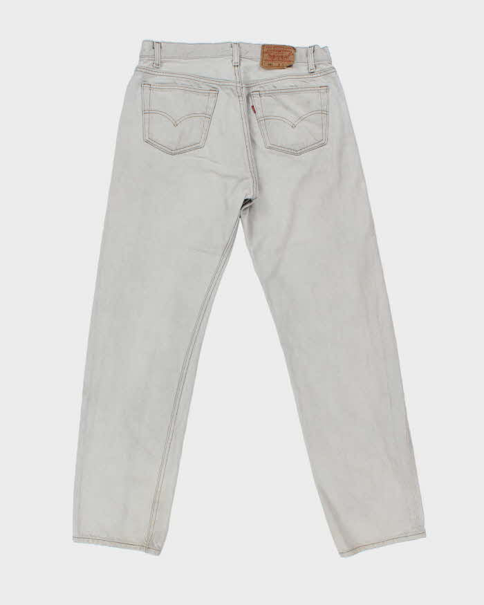 Vintage 1994 Levi's 501 Red Batwing Made In USA Straight Leg Denim Jeans - W35 L33