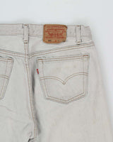 Vintage 1994 Levi's 501 Red Batwing Made In USA Straight Leg Denim Jeans - W34 L33