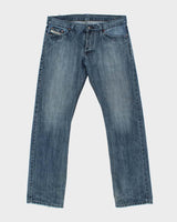 Vintage Y2K 00s Diesel Made In Italy Mid Rise Straight Leg Denim Jeans - W38 L34