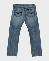Vintage Y2K 00s Diesel Made In Italy Mid Rise Straight Leg Denim Jeans - W38 L34