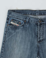 Vintage Y2K 00s Diesel Made In Italy Mid Rise Straight Leg Denim Jeans - W38 L34