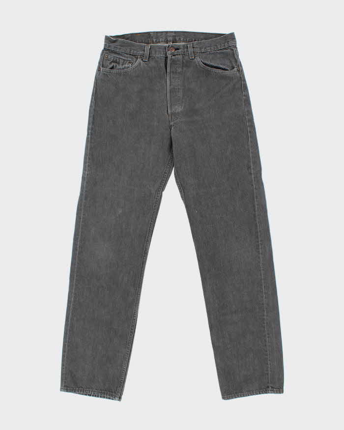 Vintage 1989 Levi's 501 Red Batwing Made In USA Straight Leg Denim Jeans - W34 L34