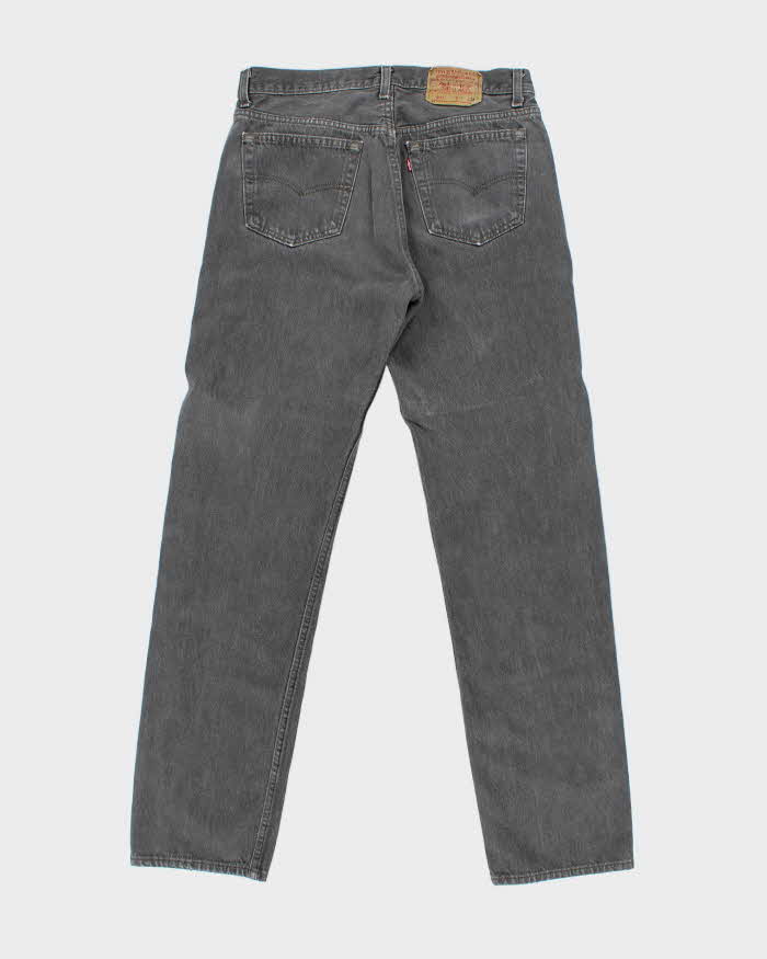 Vintage 1989 Levi's 501 Red Batwing Made In USA Straight Leg Denim Jeans - W34 L34