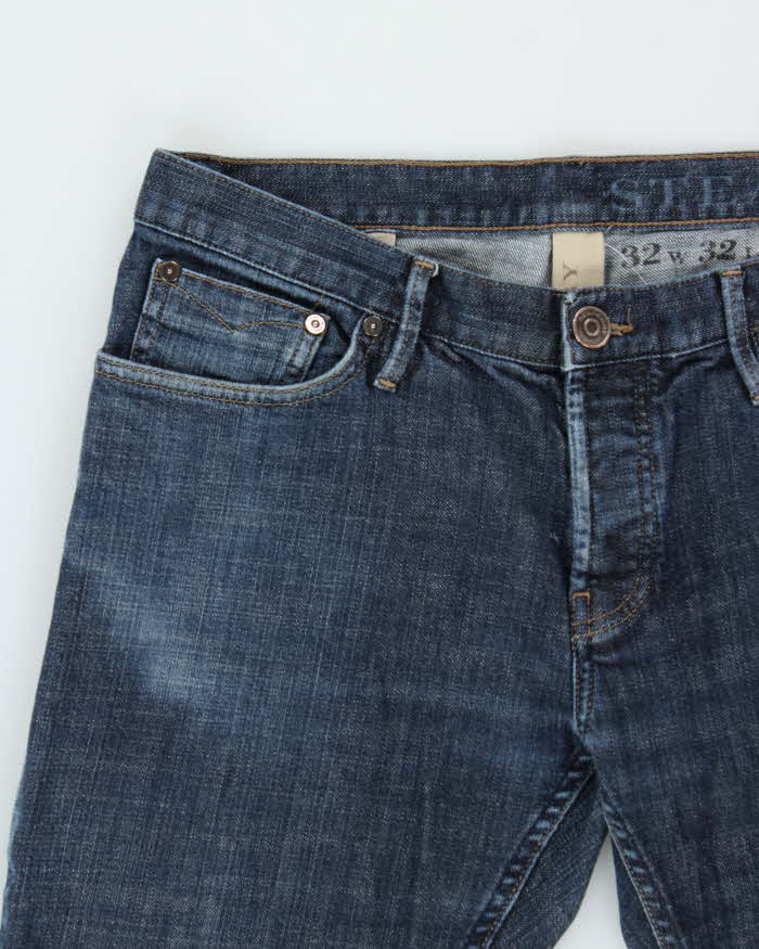 Vintage Burberry Brit Steadman Indigo Denim Slim Fit Jeans - W32 L32