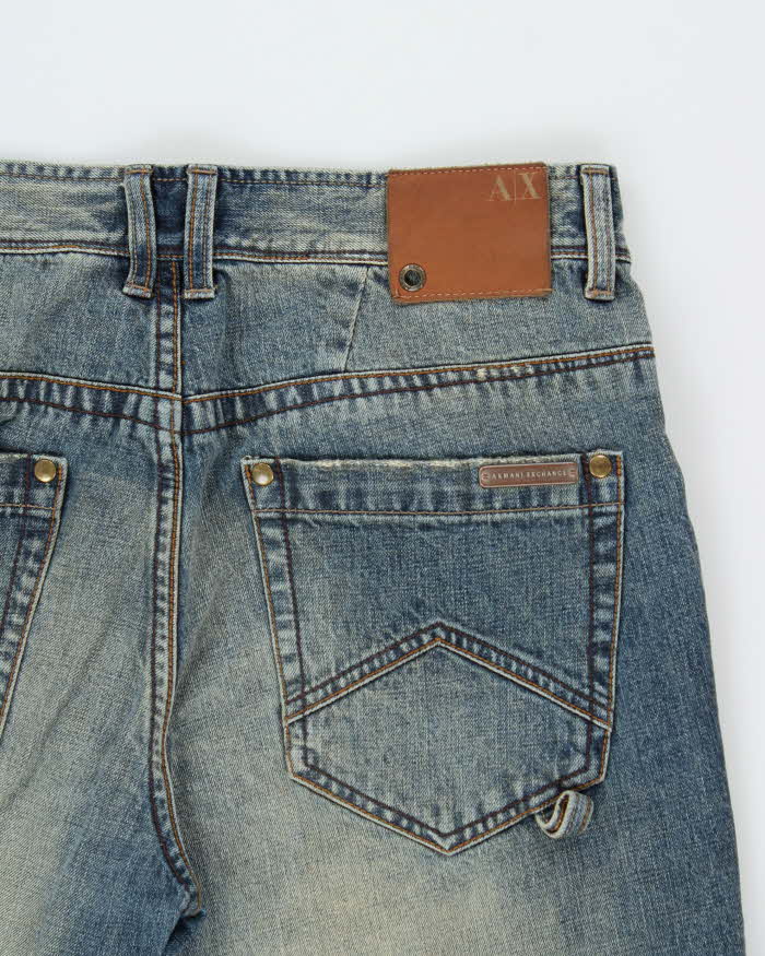 Vintage Armani Exchange Mud Wash Relaxed Straight Leg Denim Jeans - W34 L32