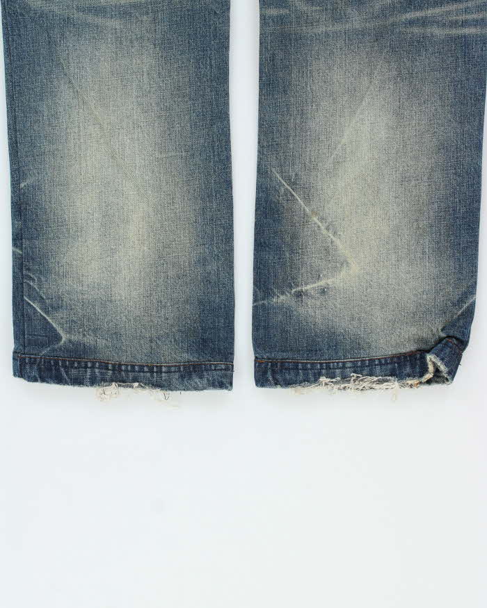 Vintage Armani Exchange Mud Wash Relaxed Straight Leg Denim Jeans - W34 L32