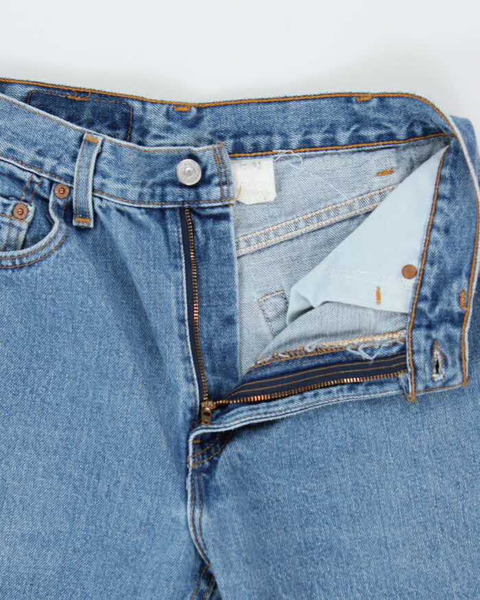 Vintage 1990s Levi's 505 Mid Rise Straight Leg Denim Jeans - W29 L32