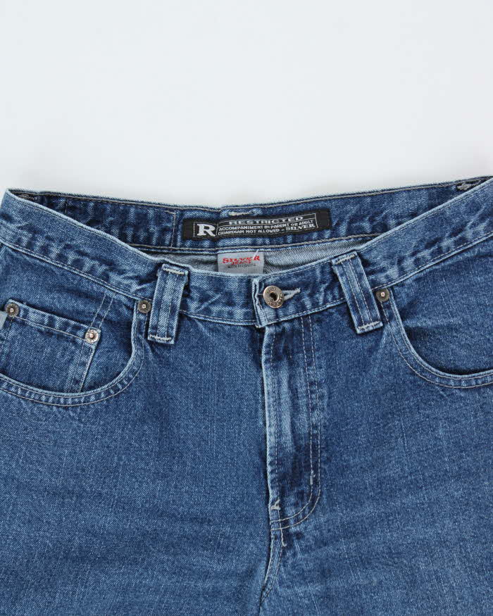 Vintage 1990s Silver Clothing 'Big Fit' Ultra Wide Leg Denim Jeans - W30 L30