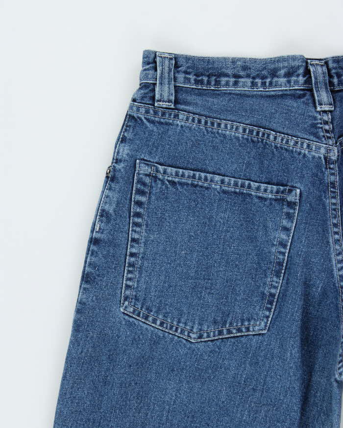 Vintage 1990s Silver Clothing 'Big Fit' Ultra Wide Leg Denim Jeans - W30 L30