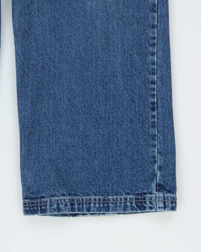 Vintage 1990s Silver Clothing 'Big Fit' Ultra Wide Leg Denim Jeans - W30 L30