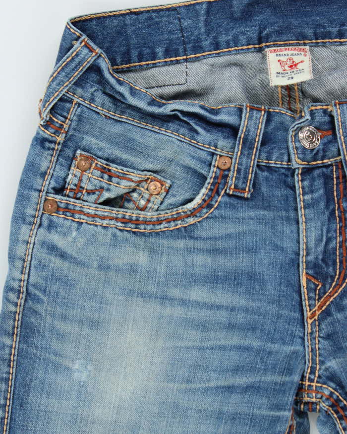 Vintage Y2K 00s True Religion Made In USA Straight Leg Denim Jeans - W32 L30