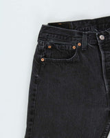 Vintage 1991 Levi's 501 Red Batwing Made In USA Straight Leg Denim Jeans - W31 L32