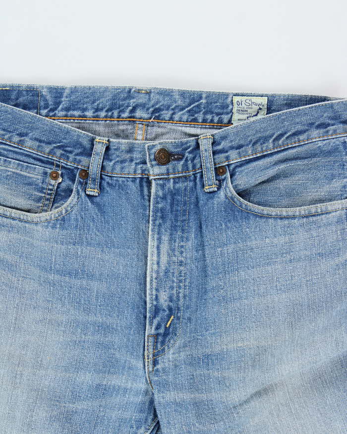 Vintage Y2K 00s Orslow 107 Ivy Fit Japanese Selvedge Denim Tapered Straight Leg Jeans - W32 L32