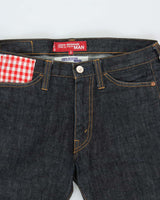 Vintage AW2009 Junya Watanabe Comme des Garcons x Levi's 505 Raw Japanese Denim Gingham Straight Leg Jeans - W29 L28