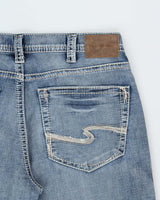 Vintage Y2K 00s Silver Clothing Greyson Contrast Stitch Relaxed Straight Leg Denim Jeans - W36 L36