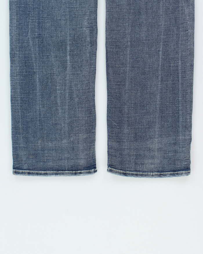 Vintage Y2K 00s Silver Clothing Greyson Contrast Stitch Relaxed Straight Leg Denim Jeans - W36 L36