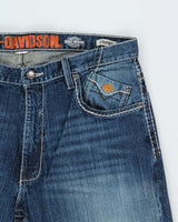 Vintage Y2K 00s Harley Davidson Straight Leg Denim Jeans - W38 L30