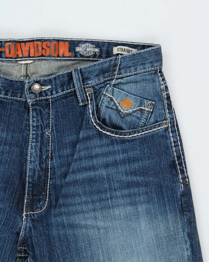 Vintage Y2K 00s Harley Davidson Straight Leg Denim Jeans - W38 L30