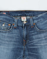 Vintage Y2K 00s True Religion Ricky Flap Made In USA Straight Leg Denim Jeans - W35 L28