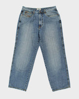 Vintage Y2K 00s Enyce Embroidered Wide Leg Denim Jeans - W36 L32