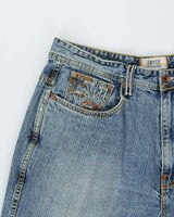 Vintage Y2K 00s Enyce Embroidered Wide Leg Denim Jeans - W36 L32
