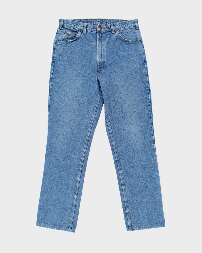 Vintage 1990 Levi's 619 Orange Tab High Waisted Straight Leg Tapered Denim Jeans - W34 L32