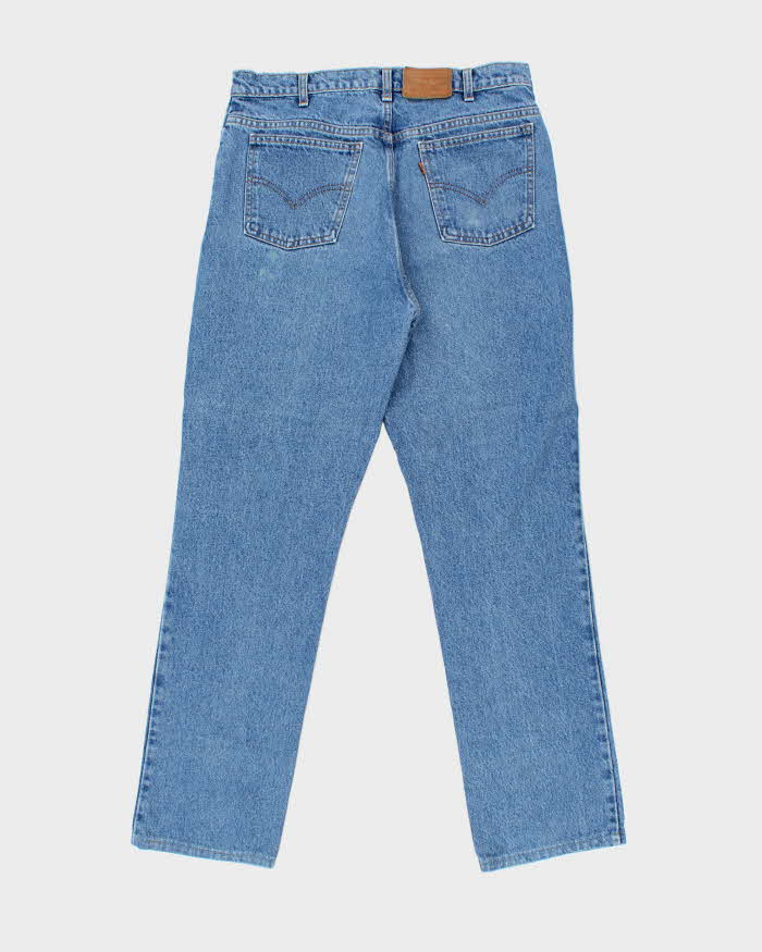 Vintage 1990 Levi's 619 Orange Tab High Waisted Straight Leg Tapered Denim Jeans - W34 L32