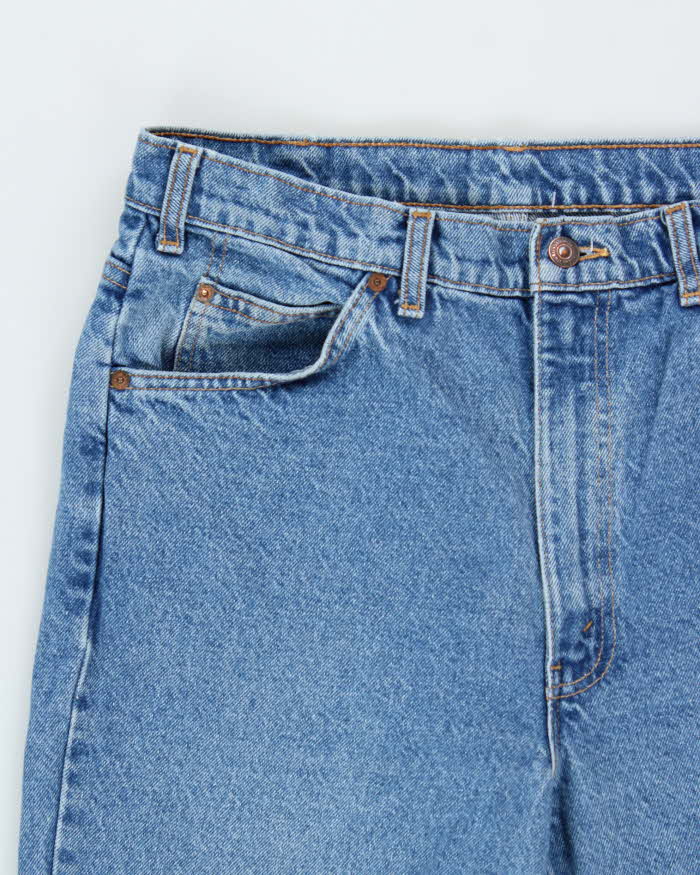 Vintage 1990 Levi's 619 Orange Tab High Waisted Straight Leg Tapered Denim Jeans - W34 L32