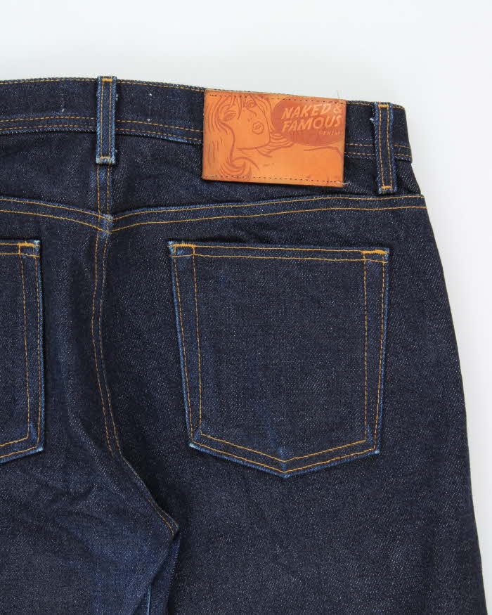 Naked &amp; Famous Weird Guy Elephant 2 Revenge 22oz Raw Selvedge Denim Slim Fit Jeans - W34 L32