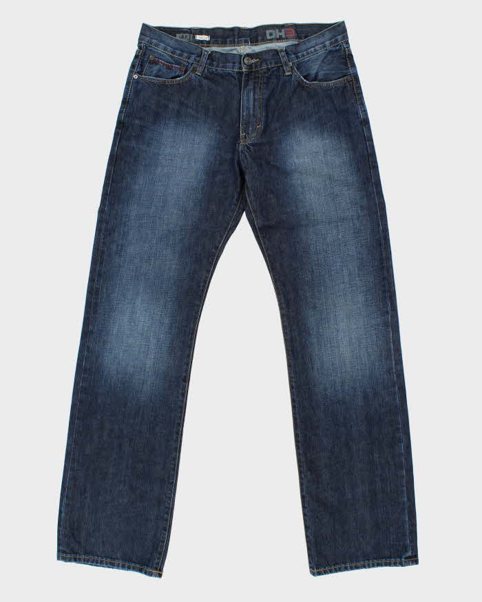 Vintage Y2K 00s DH3 Jake Indigo Selvedge Denim Relaxed Straight Leg Jeans - W36 L36