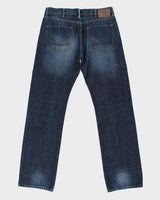 Vintage Y2K 00s DH3 Jake Indigo Selvedge Denim Relaxed Straight Leg Jeans - W36 L36