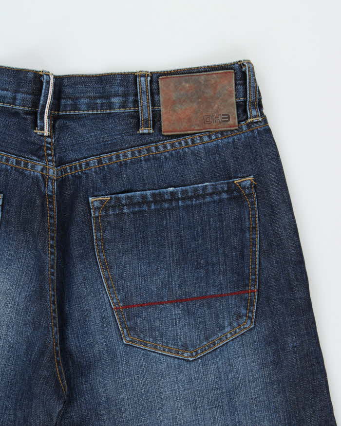 Vintage Y2K 00s DH3 Jake Indigo Selvedge Denim Relaxed Straight Leg Jeans - W36 L36