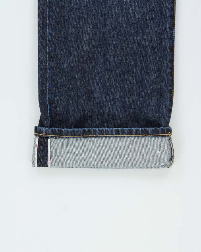 Vintage Y2K 00s DH3 Jake Indigo Selvedge Denim Relaxed Straight Leg Jeans - W36 L36