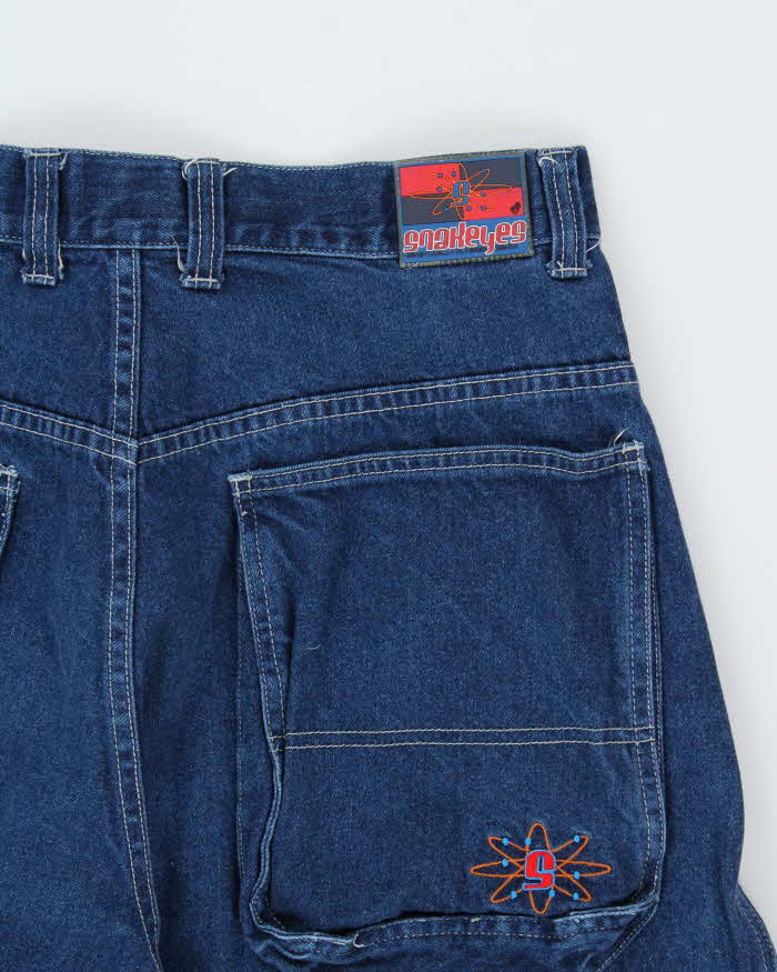 Vintage 1990s Snakeyes Ultra Wide Leg Jeans - W34 L29