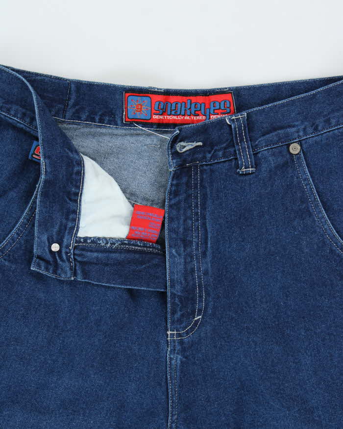 Vintage 1990s Snakeyes Ultra Wide Leg Jeans - W34 L29