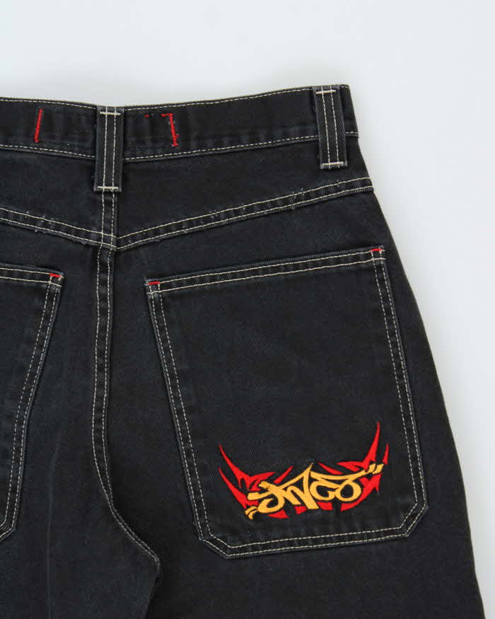 Vintage 1990s JNCO Contrast Stitch Ultra Wide Leg Denim Jeans - W32 L31