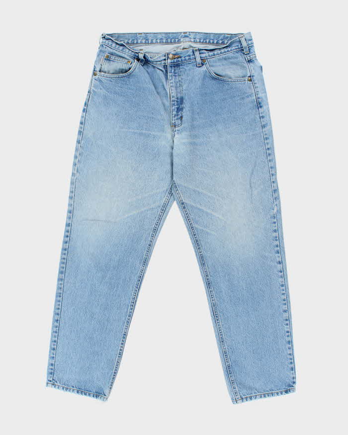 Vintage 1990s Carhartt Light Wash Relaxed Tapered Fit Denim Jeans - W38 L32
