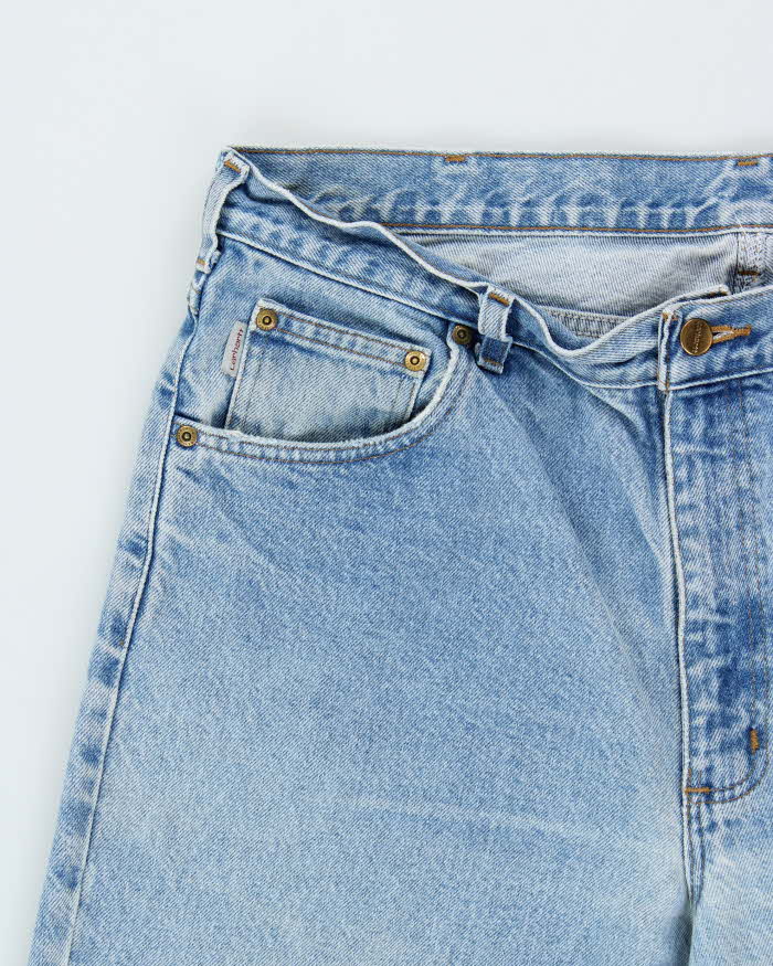Vintage 1990s Carhartt Light Wash Relaxed Tapered Fit Denim Jeans - W38 L32