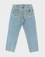 Vintage 1990s Carhartt Light Mud Wash Relaxed Straight Leg Distressed Denim Jeans - W38 L31