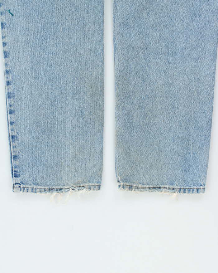 Vintage 1990s Carhartt Light Mud Wash Relaxed Straight Leg Distressed Denim Jeans - W38 L31