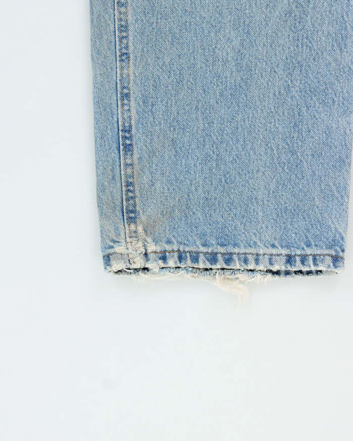 Vintage 1990s Carhartt Light Mud Wash Relaxed Straight Leg Distressed Denim Jeans - W38 L31