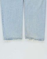 Vintage 1990s Polo Jeans Ralph Lauren Light Mud Wash Relaxed Straight Leg Denim Jeans - W36 L30
