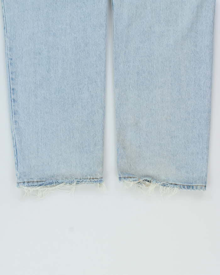 Vintage 1990s Polo Jeans Ralph Lauren Light Mud Wash Relaxed Straight Leg Denim Jeans - W36 L30