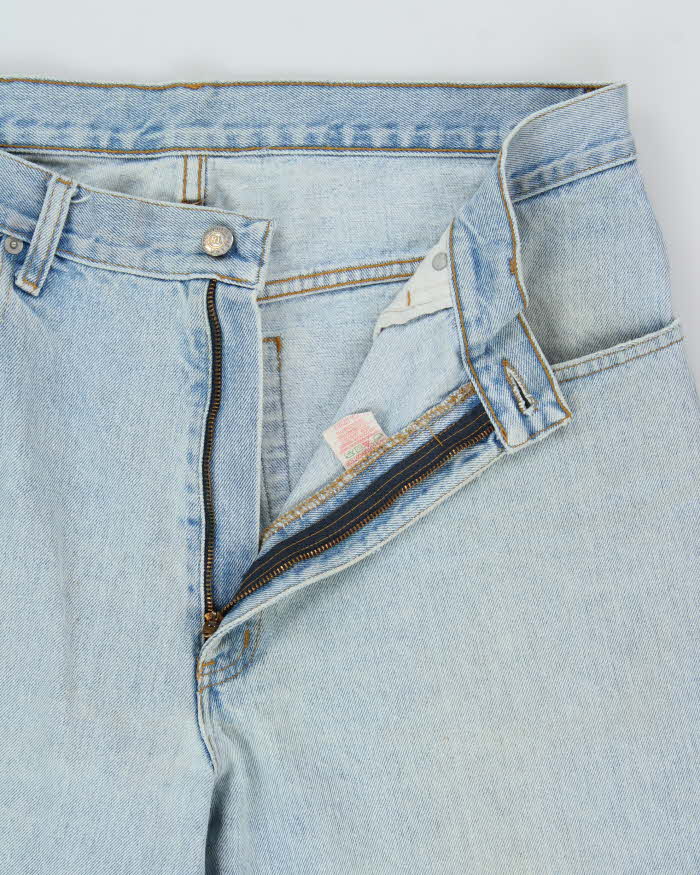 Vintage 1990s Polo Jeans Ralph Lauren Light Mud Wash Relaxed Straight Leg Denim Jeans - W36 L30