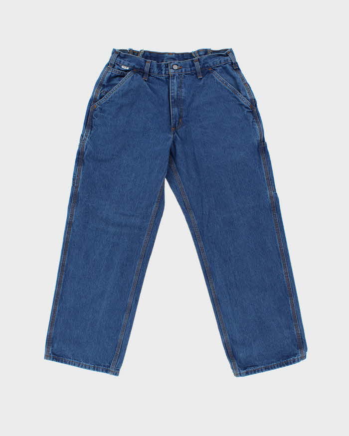 Vintage Y2K 00s Carhartt HRC Flame Resistant Wide Leg Denim Carpenter Jeans - W30 L28