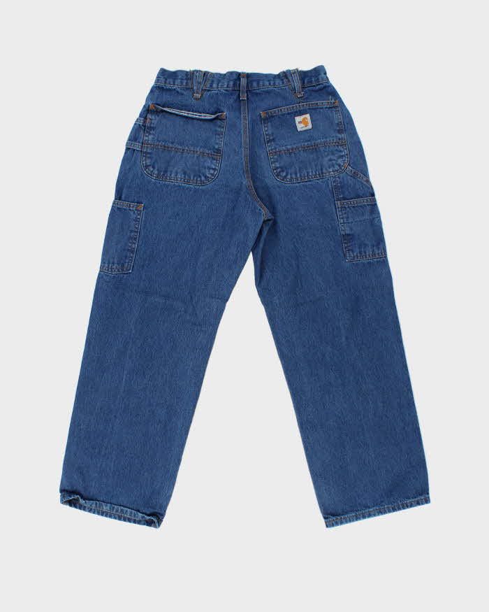 Vintage Y2K 00s Carhartt HRC Flame Resistant Wide Leg Denim Carpenter Jeans - W30 L28